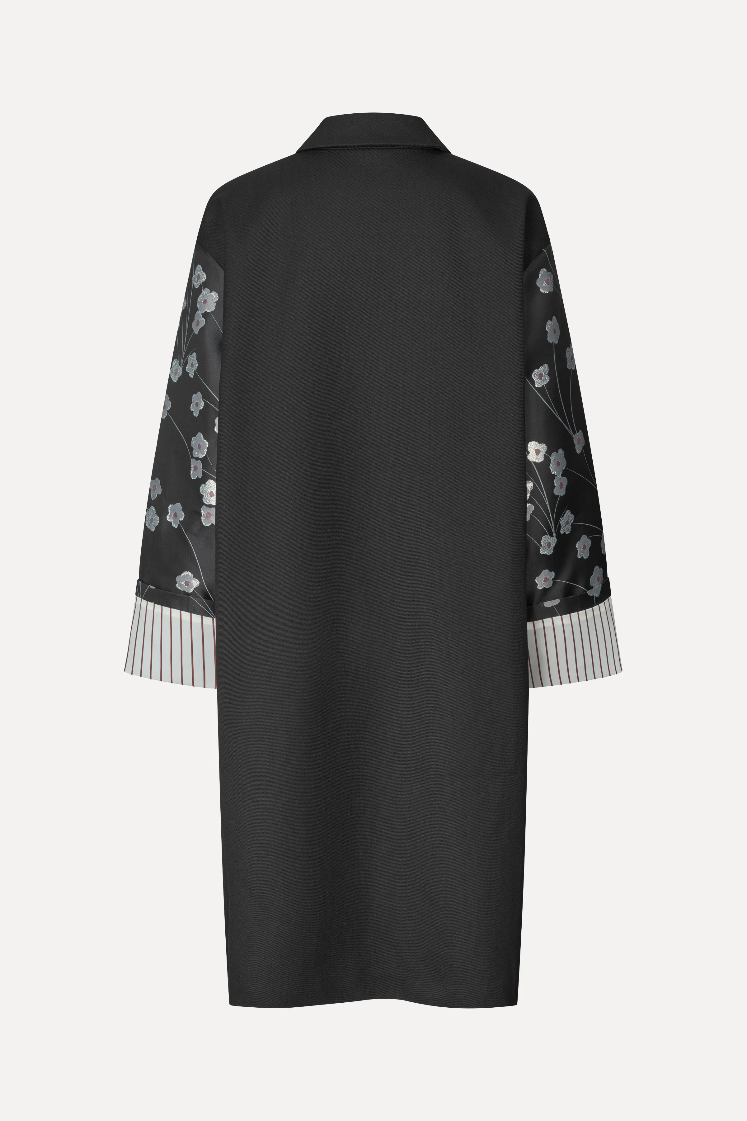 Bell Sleeve Coat - Bouquet In Pieces - Image 4