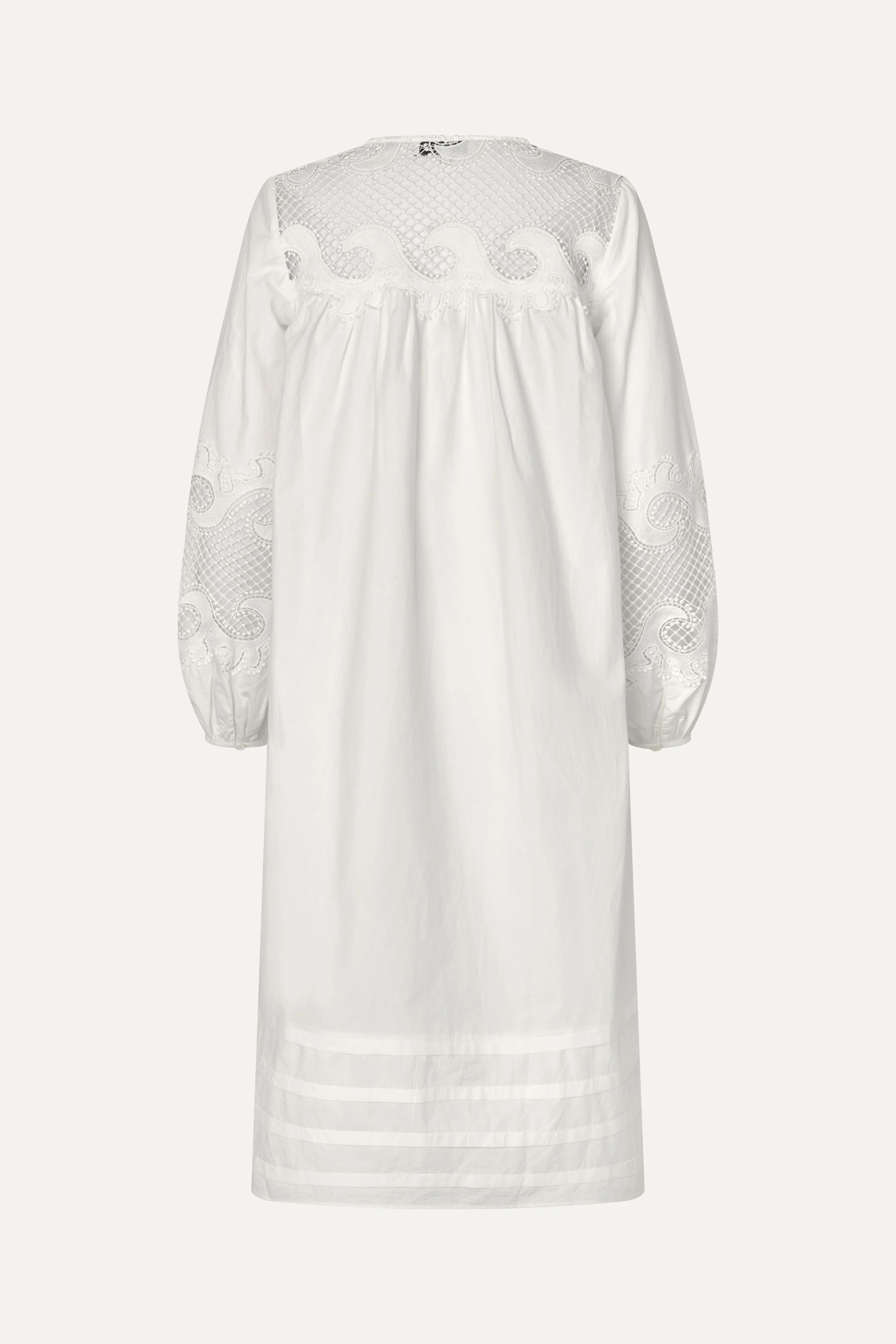 Broderie Long Tunic Dress - Ballerina Broderie - Image 4