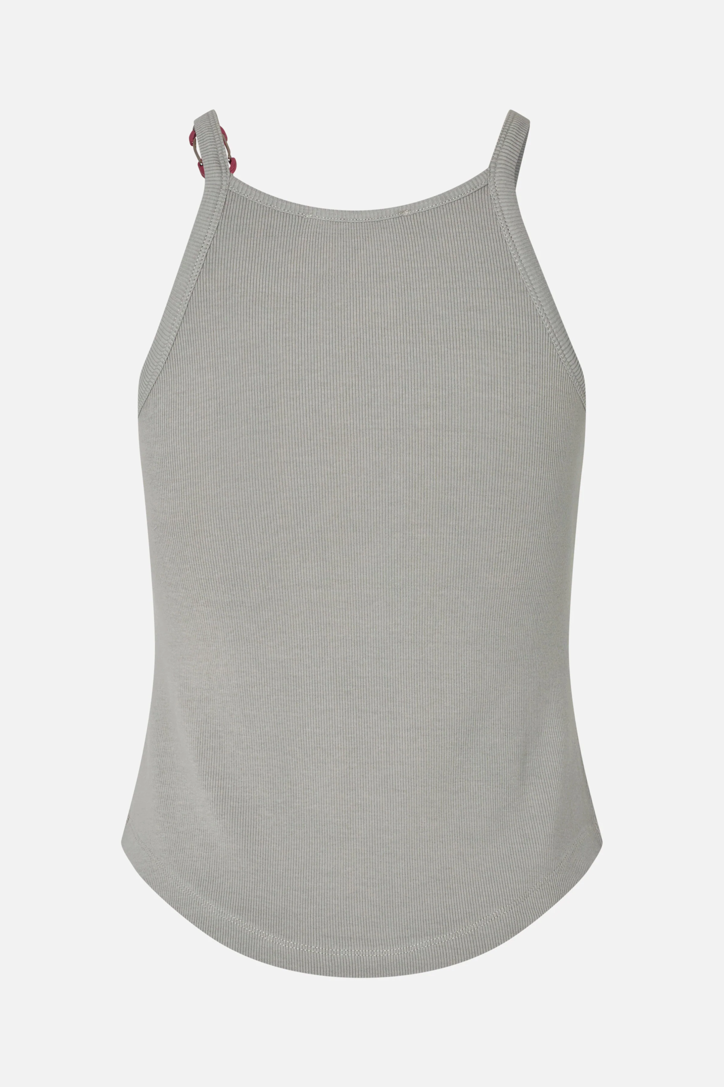 Carabiner Rib Tank Top - Grey - Image 2