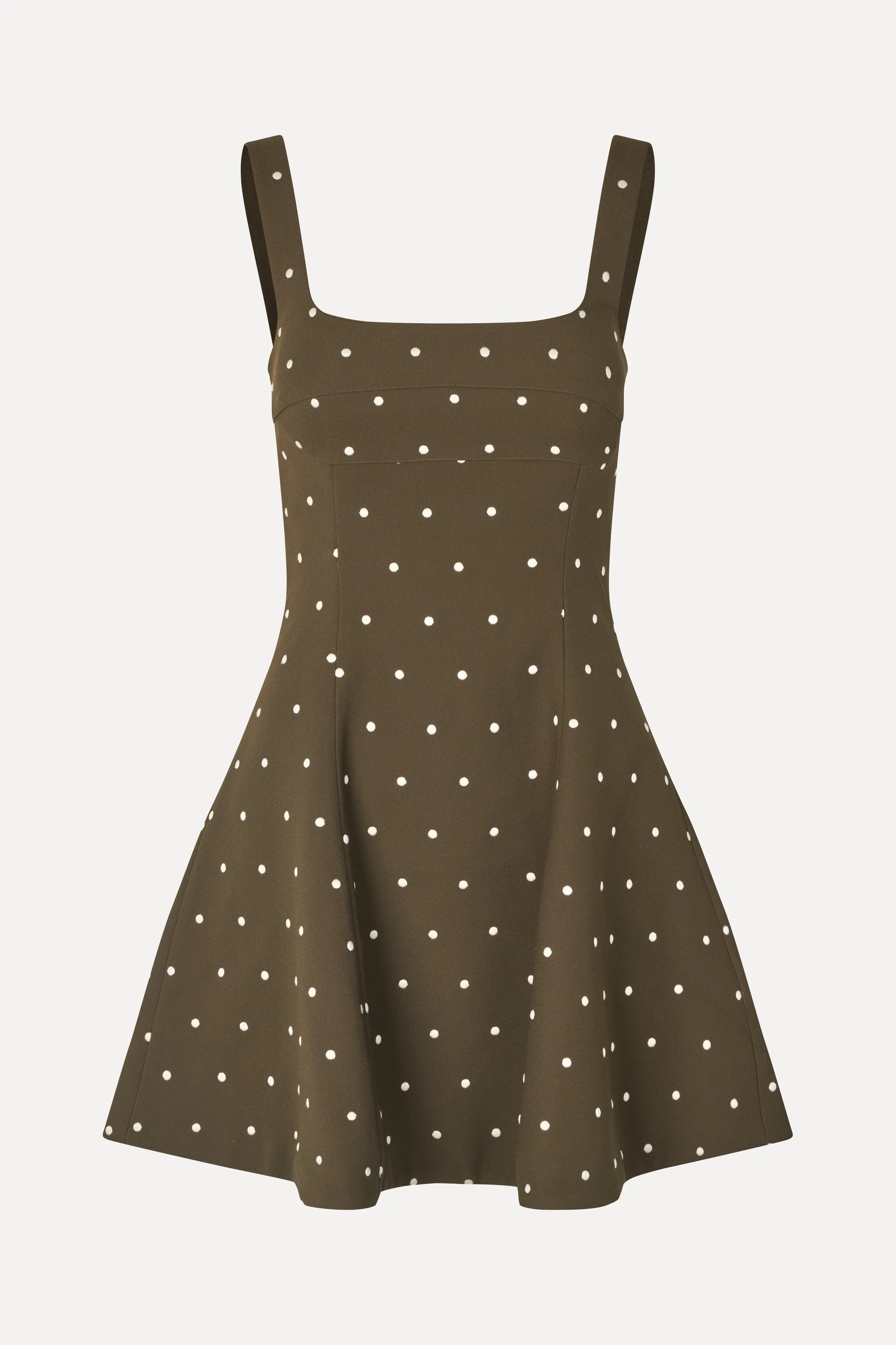 Corset Mini Dress - Dark Olive - Image 5