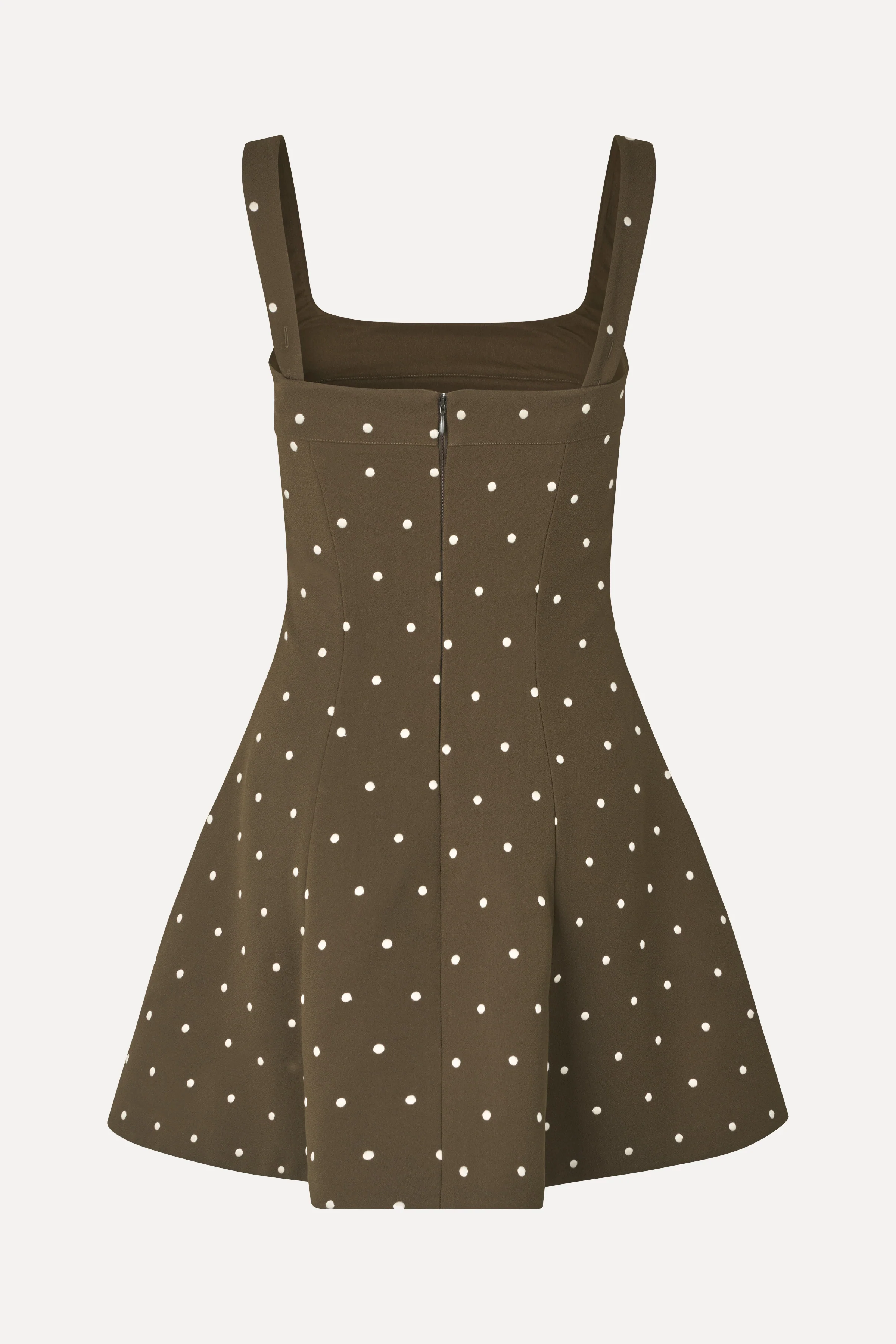 Corset Mini Dress - Dark Olive - Image 6