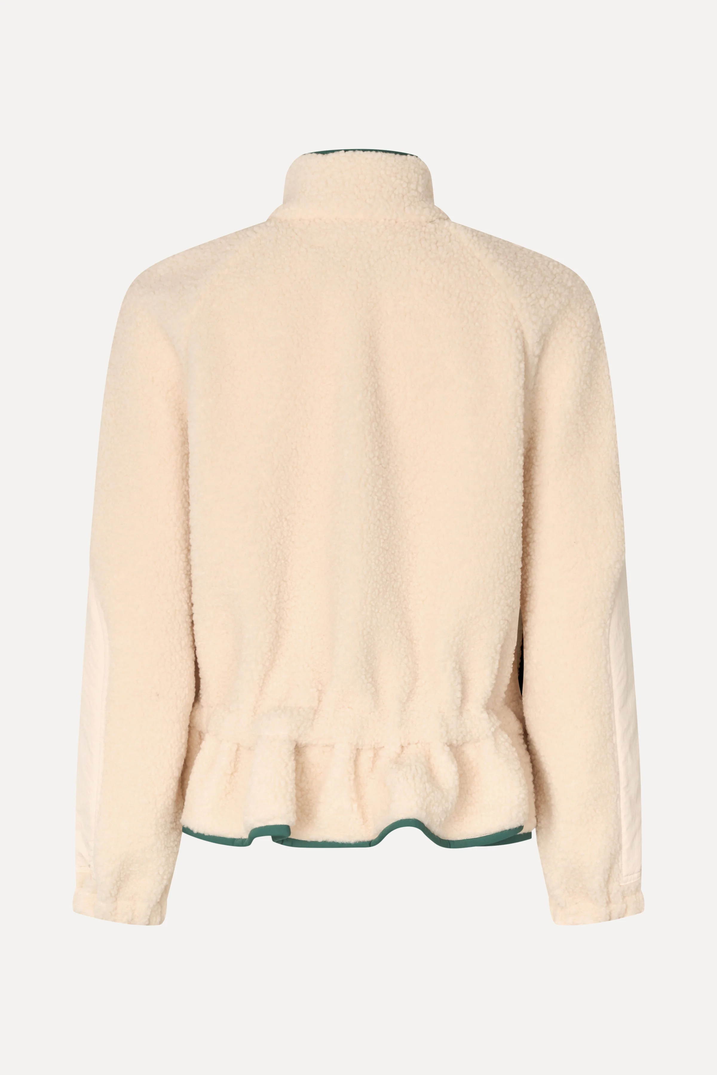Dropped Shoulder Gathered Jacket - Buttercream - Image 4