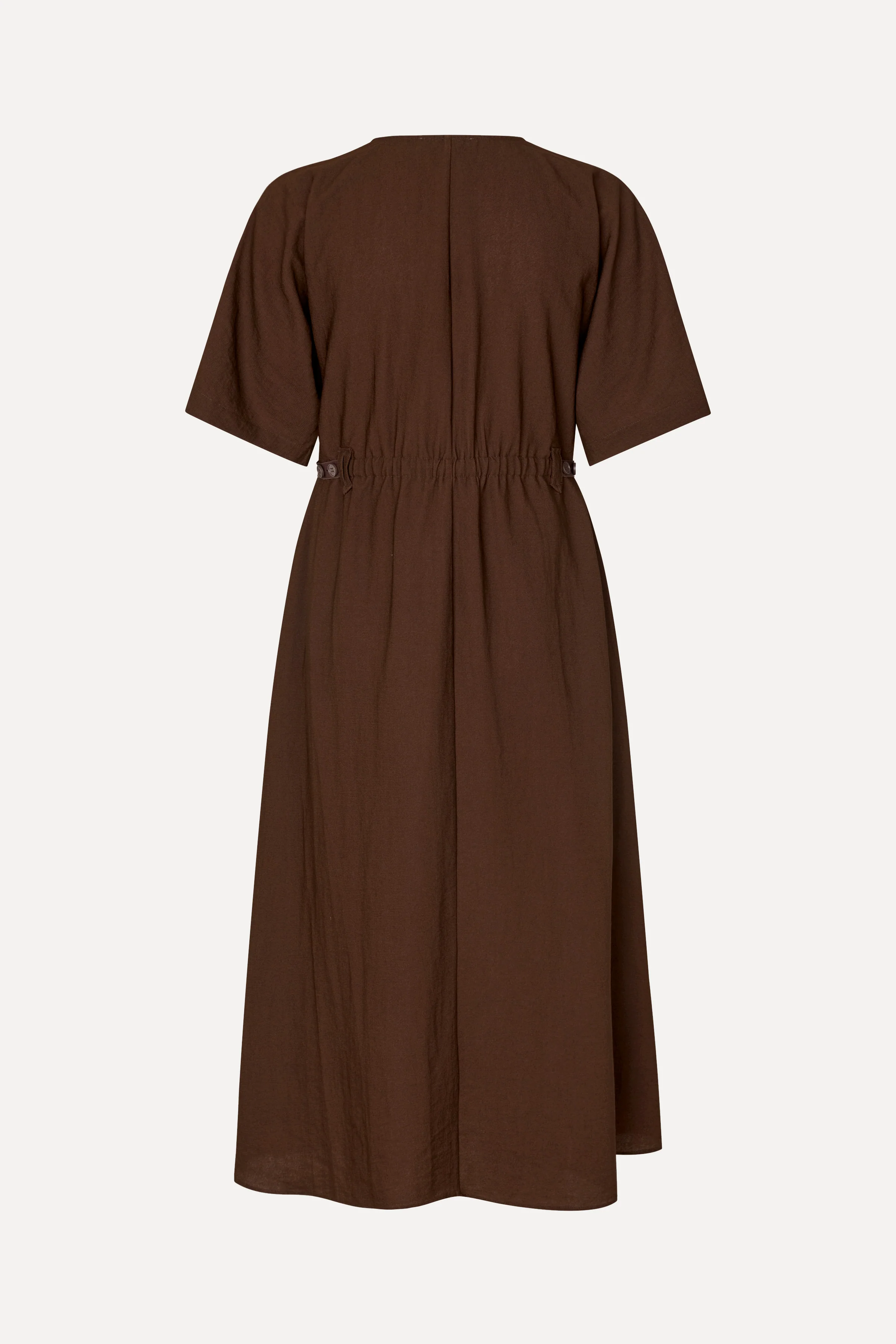 Elastic Detail Midi Dress - Bow - Image 4