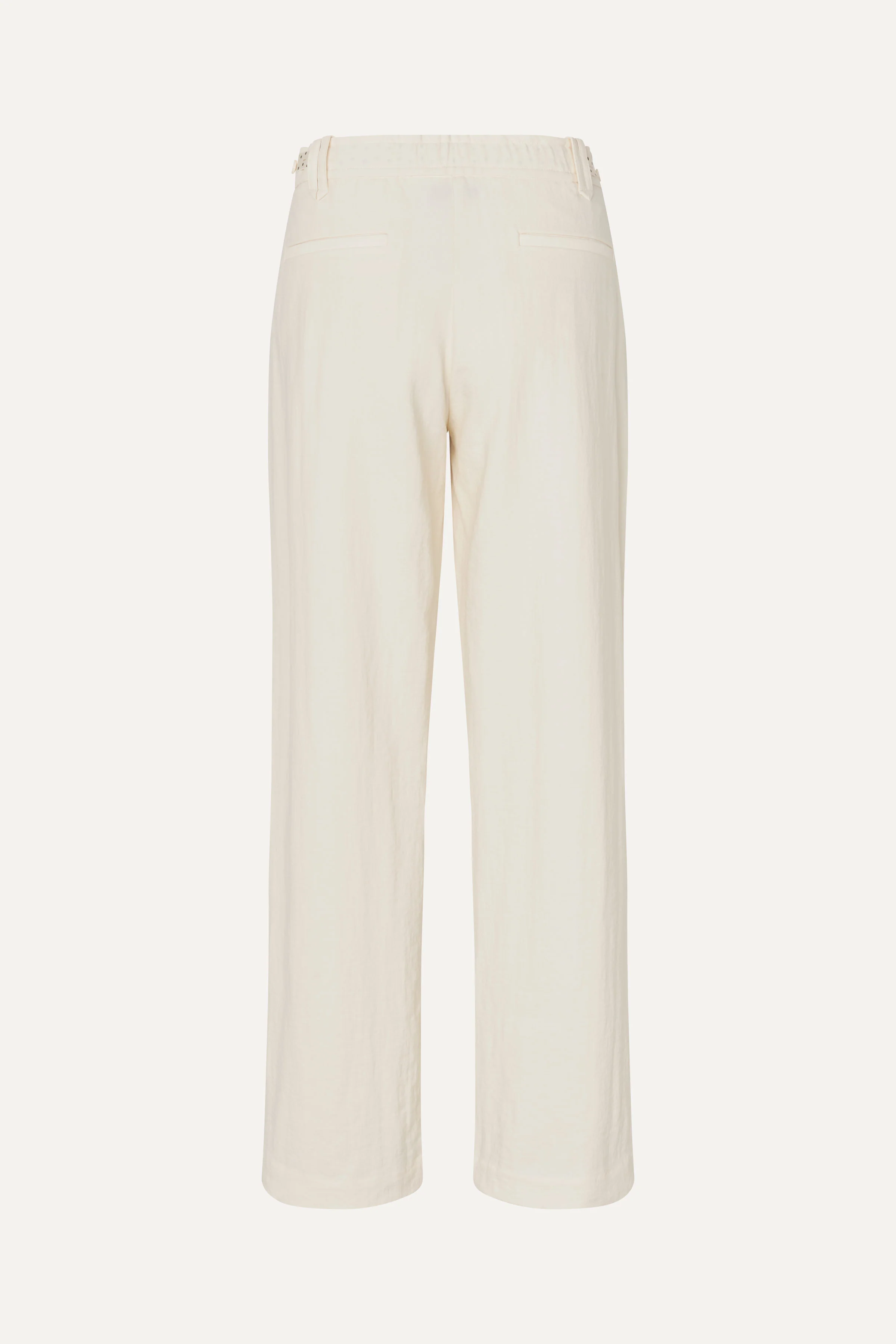 Elastic Detail Tailoring Pants - Eggnog - Image 4