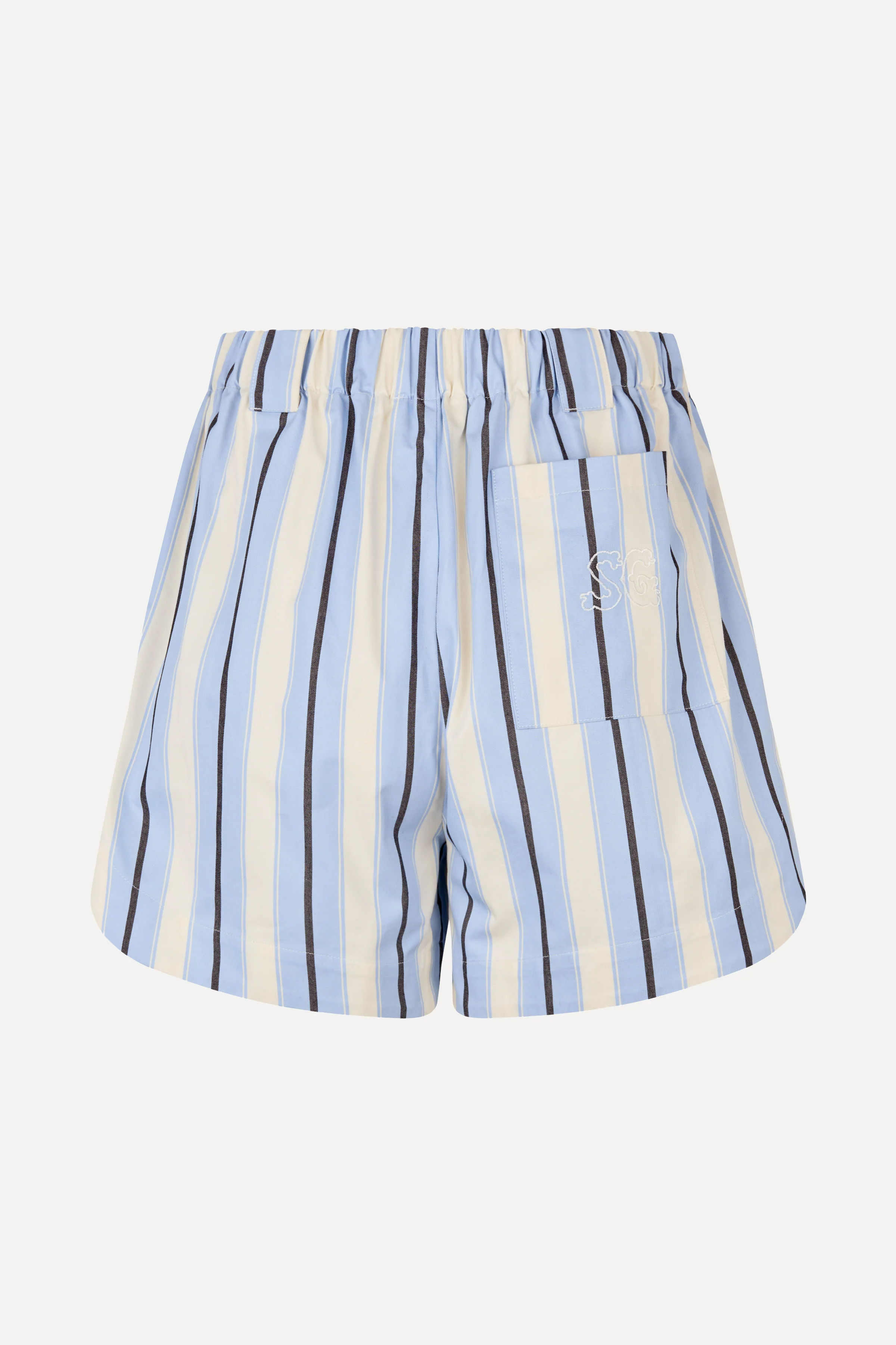 Elasticated Shorts With Tab - Lightwave Stripes - Image 4