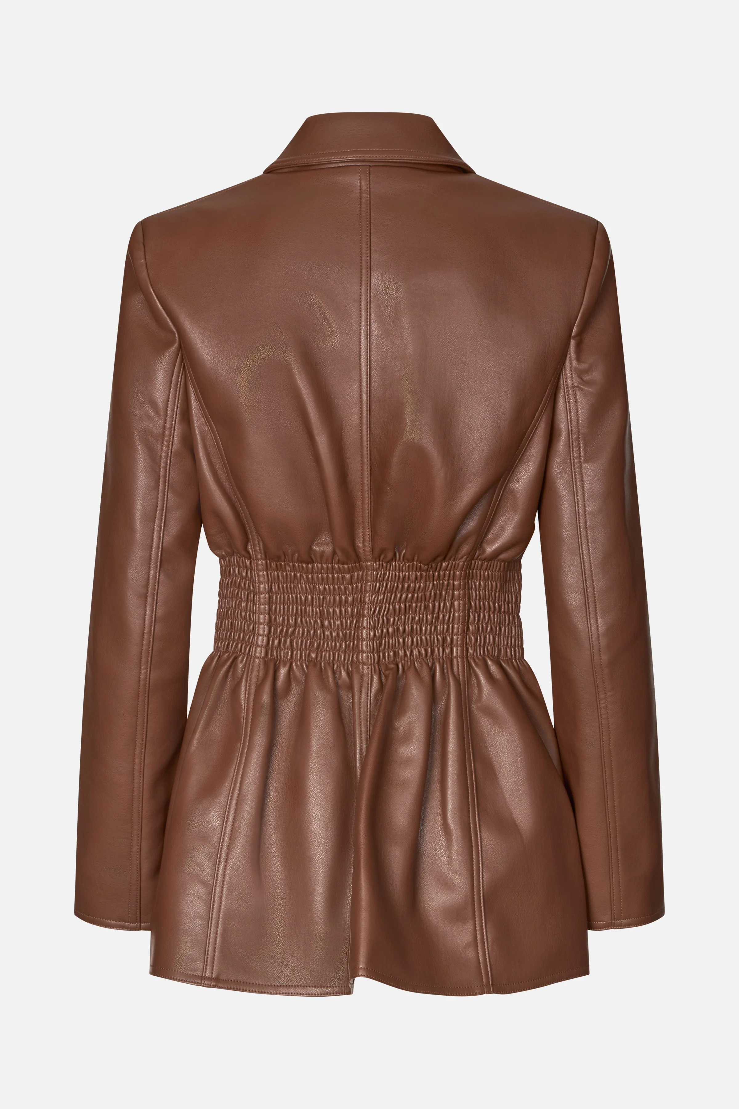 Fitted Single Breasted Jacket - Cocoa - Image 4