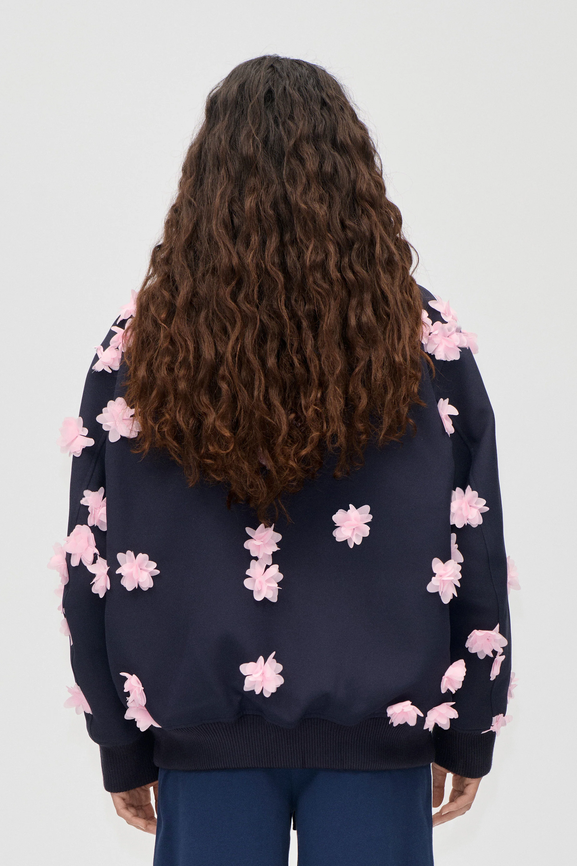 Floral Bomber Jacket - Pink Petunia - Image 2
