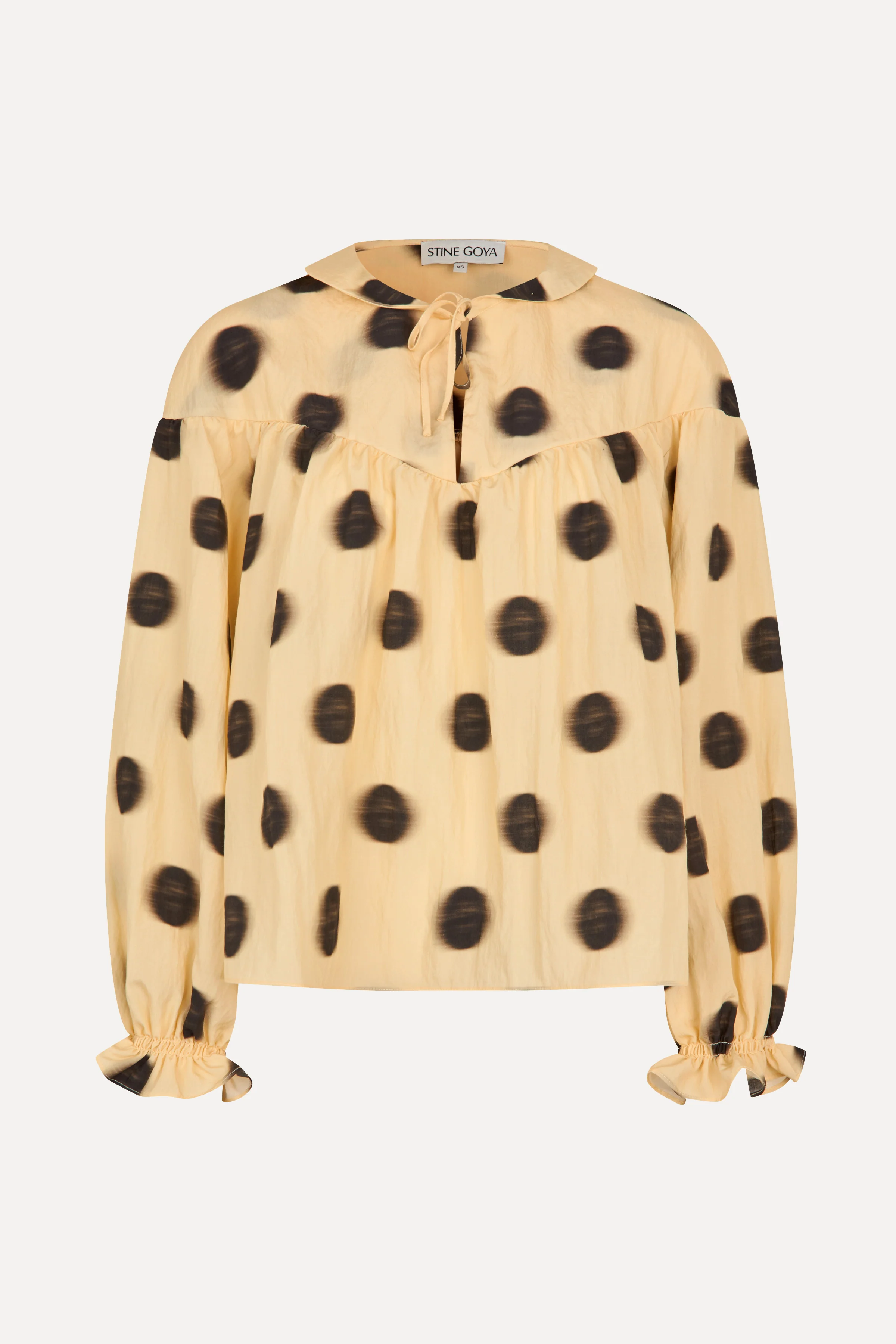Front Detail Long Sleeve Top - Dots in Motion - Image 3