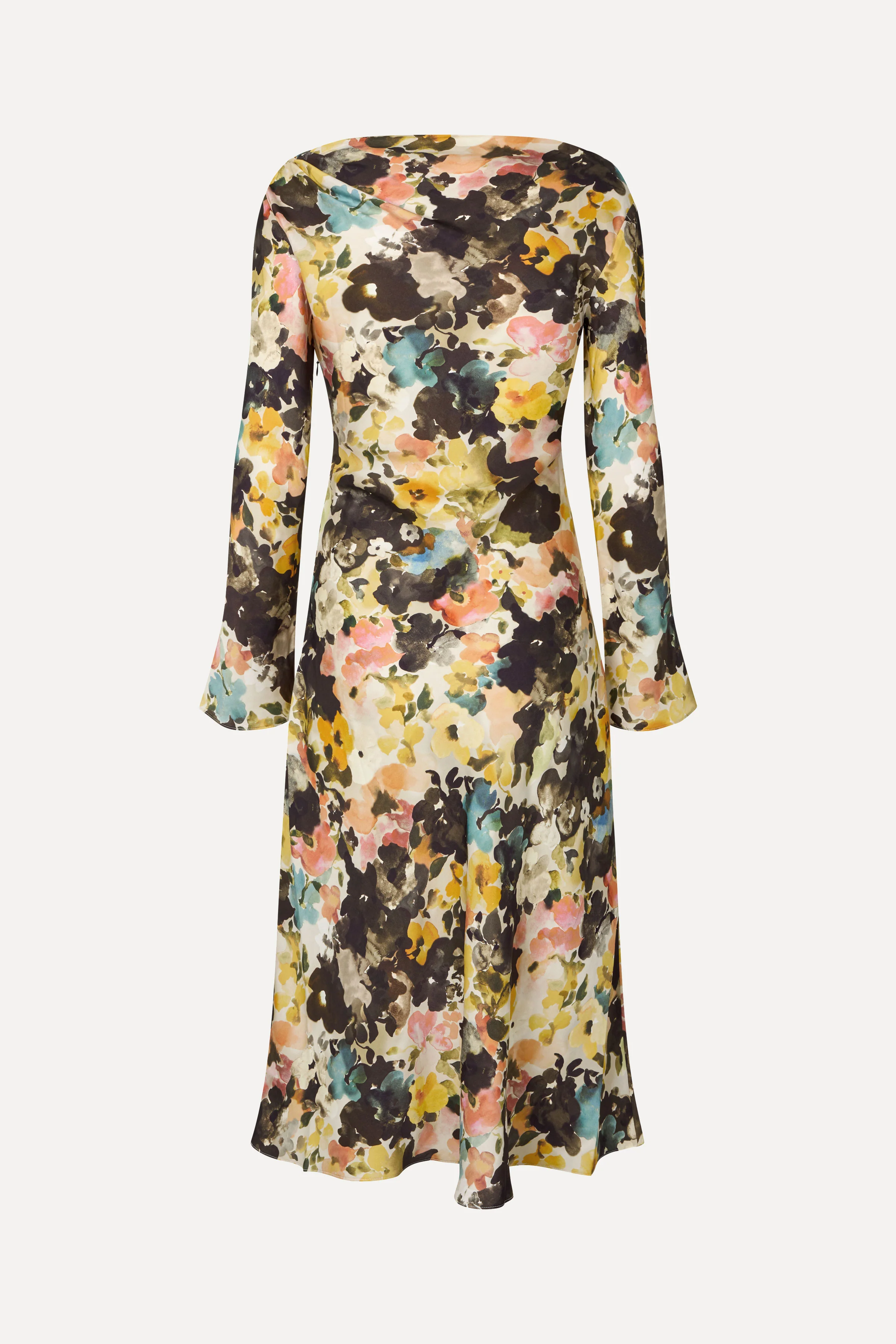 Long Flared Sleeve Dress - The Sentimental Bloom - Image 4
