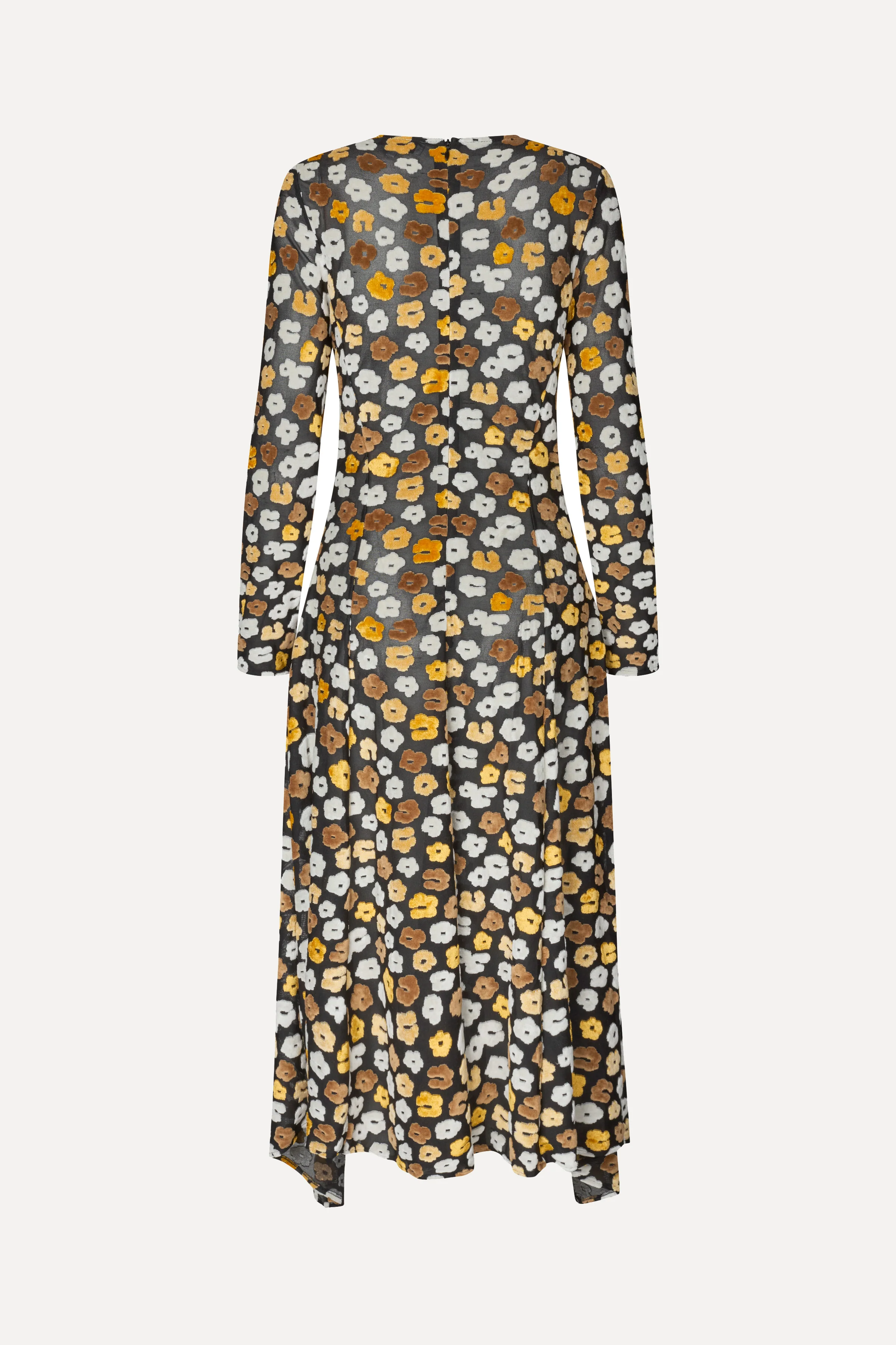 Long Sleeve Gathered Dress - Petal Polka - Image 4
