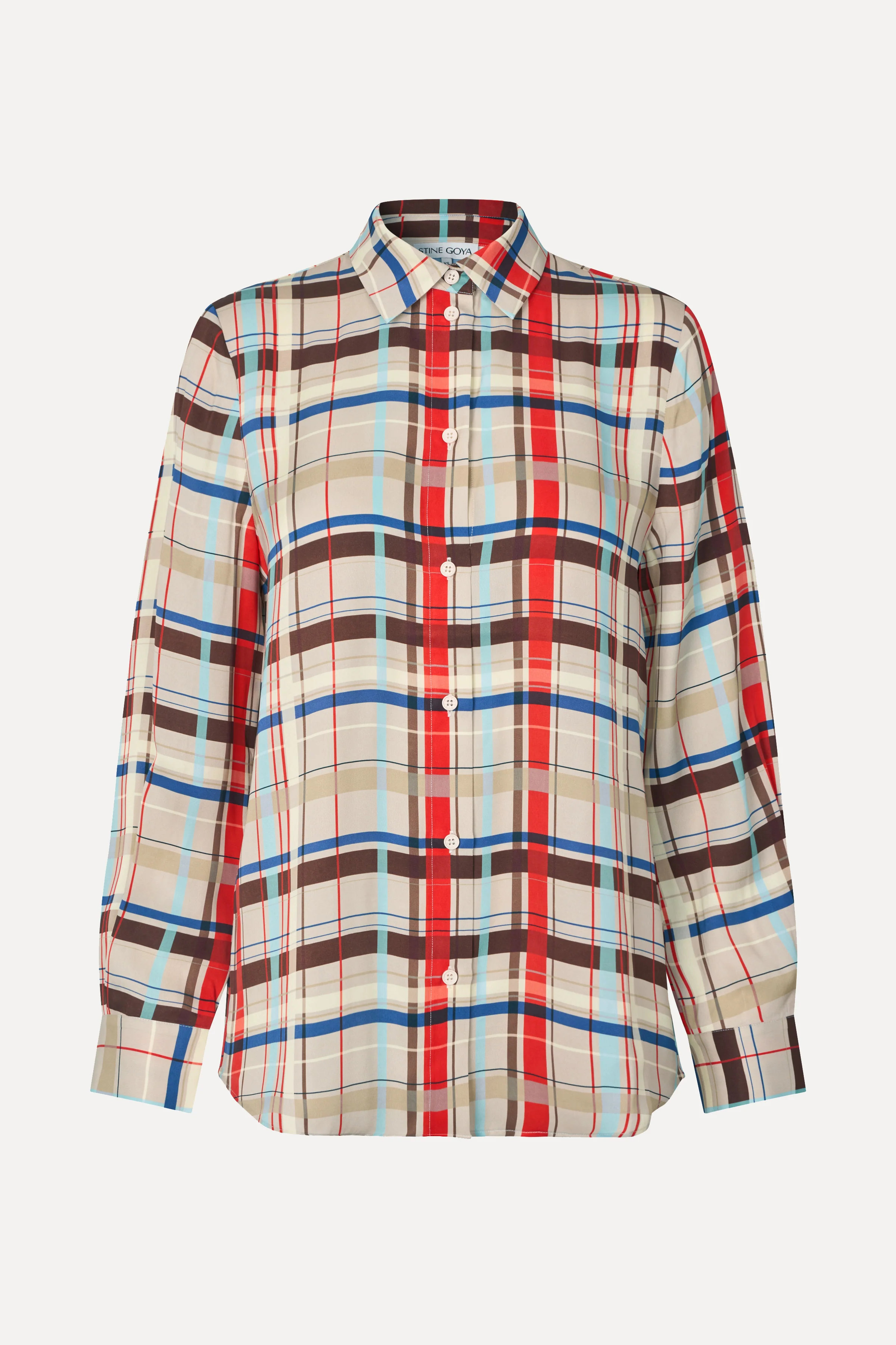 Long Sleeve Shirt - Scarlet Grid - Image 3