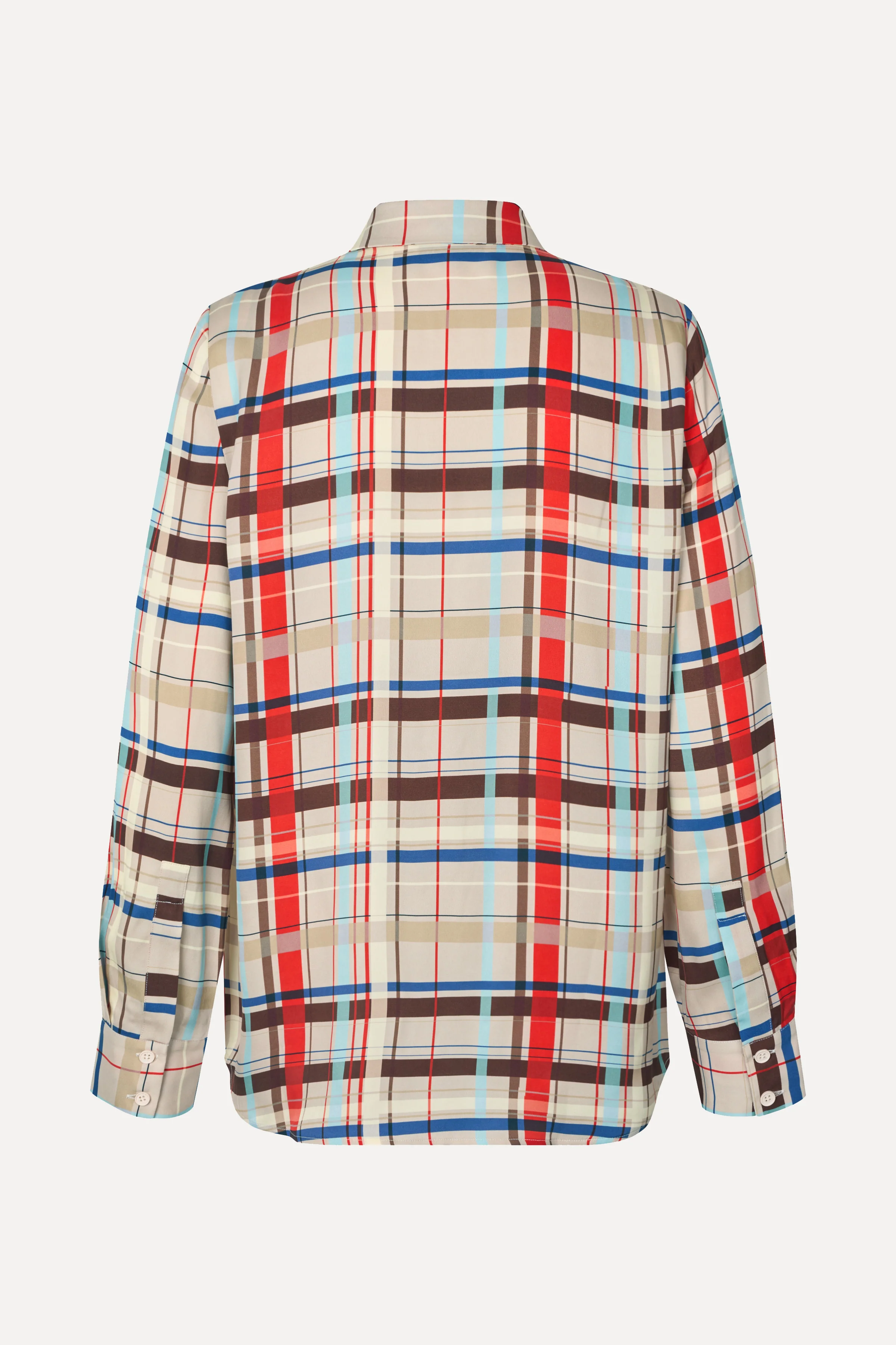Long Sleeve Shirt - Scarlet Grid - Image 4