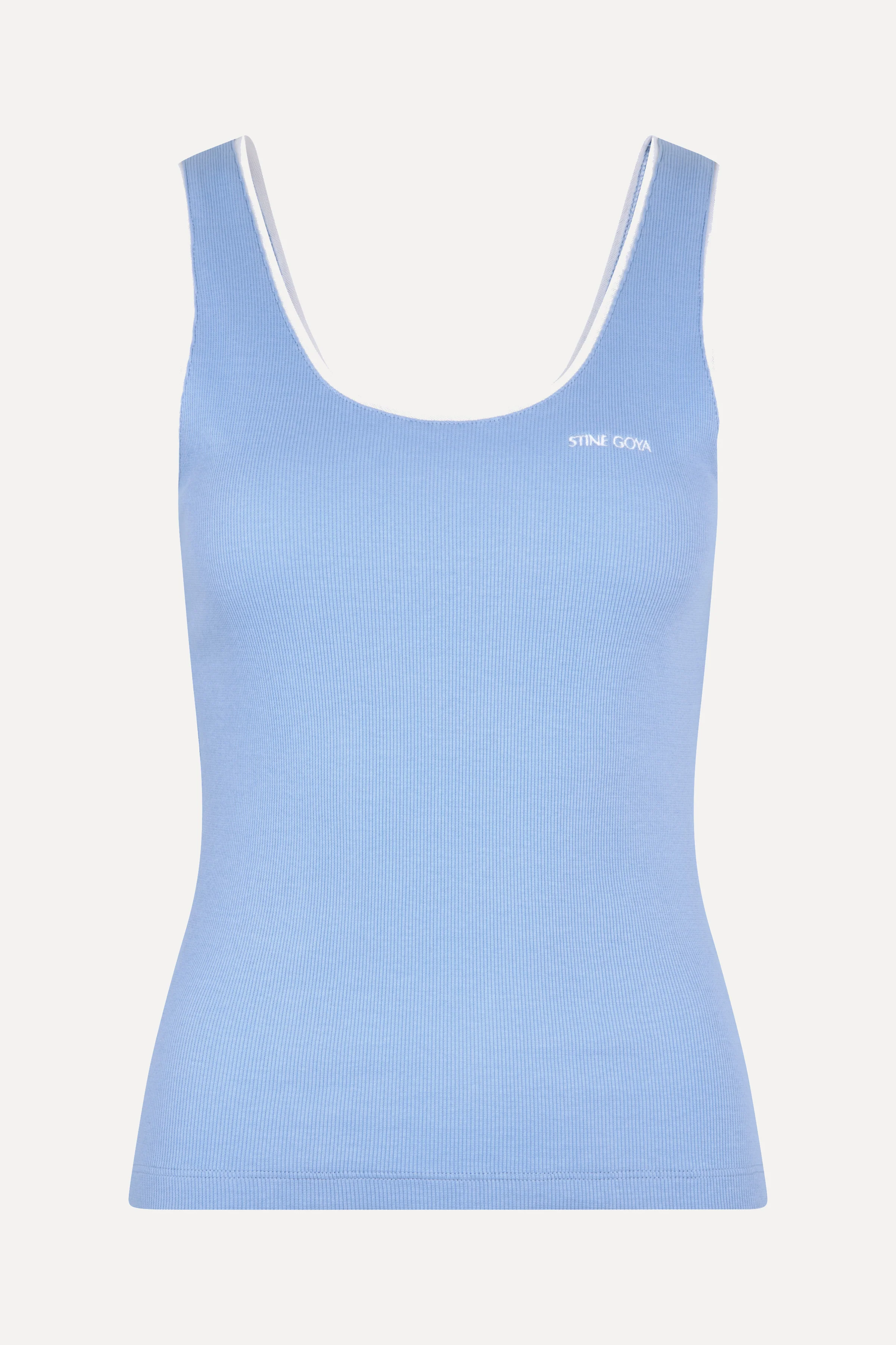 Rib Tank Top - Bel Air Blue - Image 3