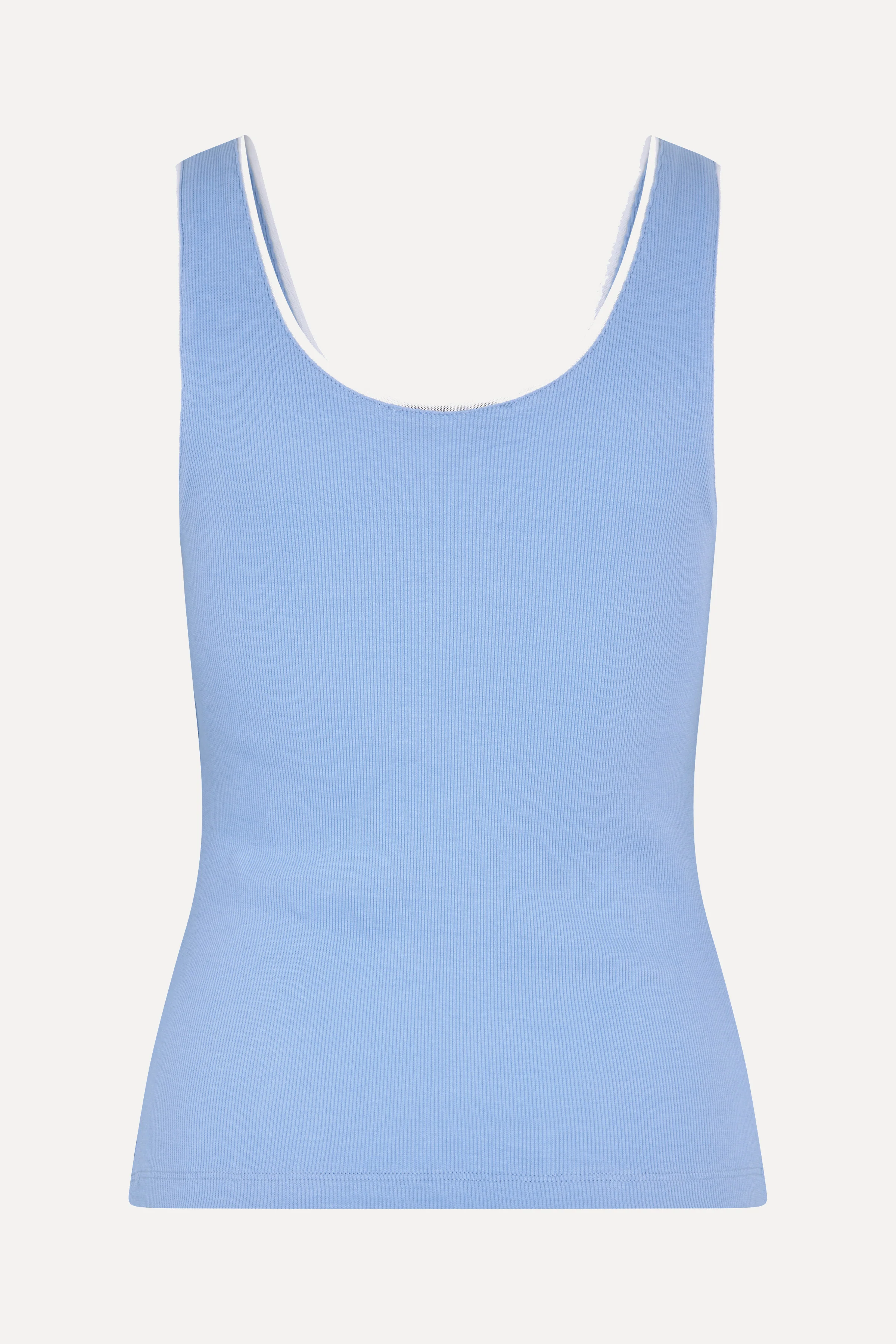 Rib Tank Top - Bel Air Blue - Image 4