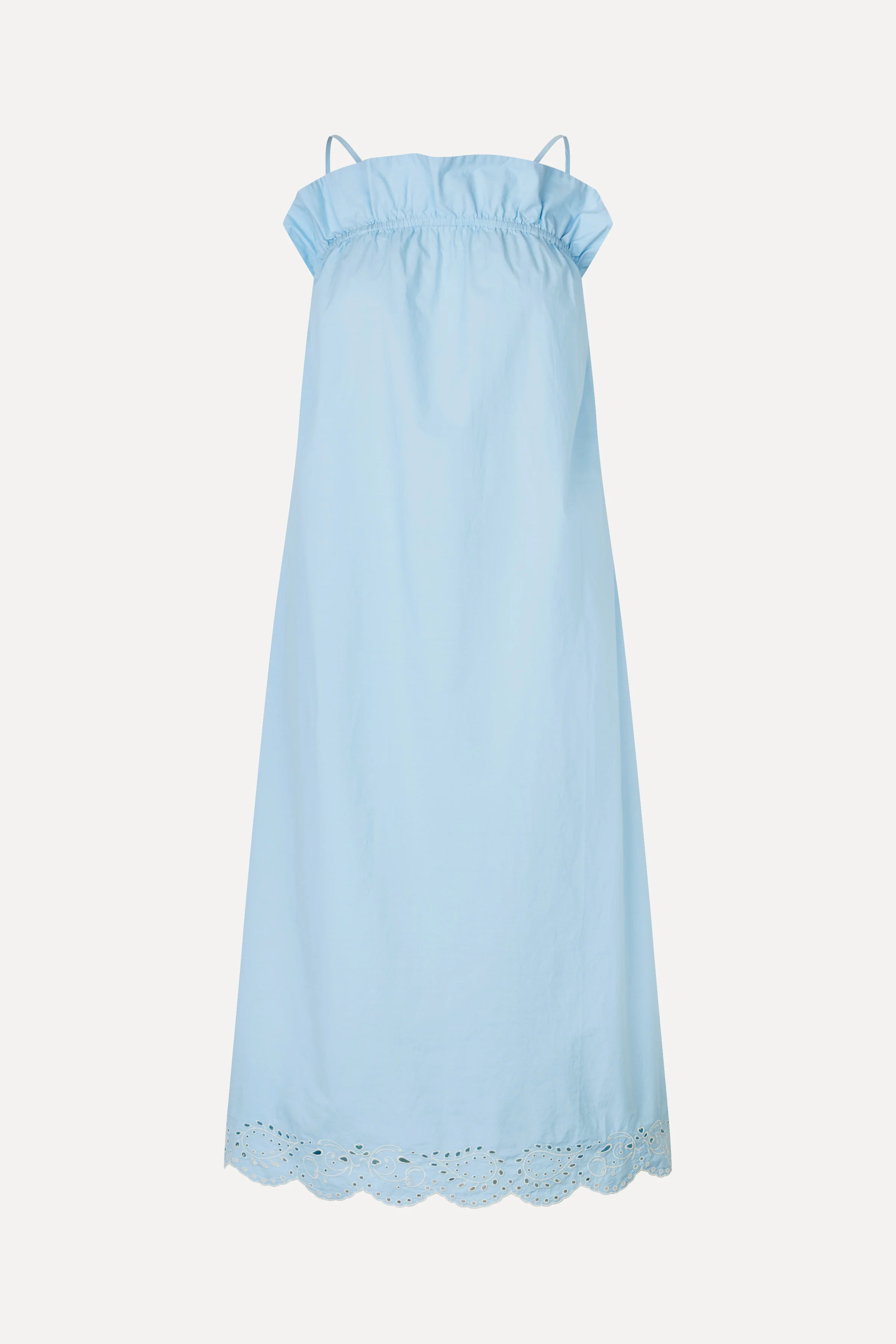 Scalloped Strap Midi Dress - Teapot Blue - Image 3