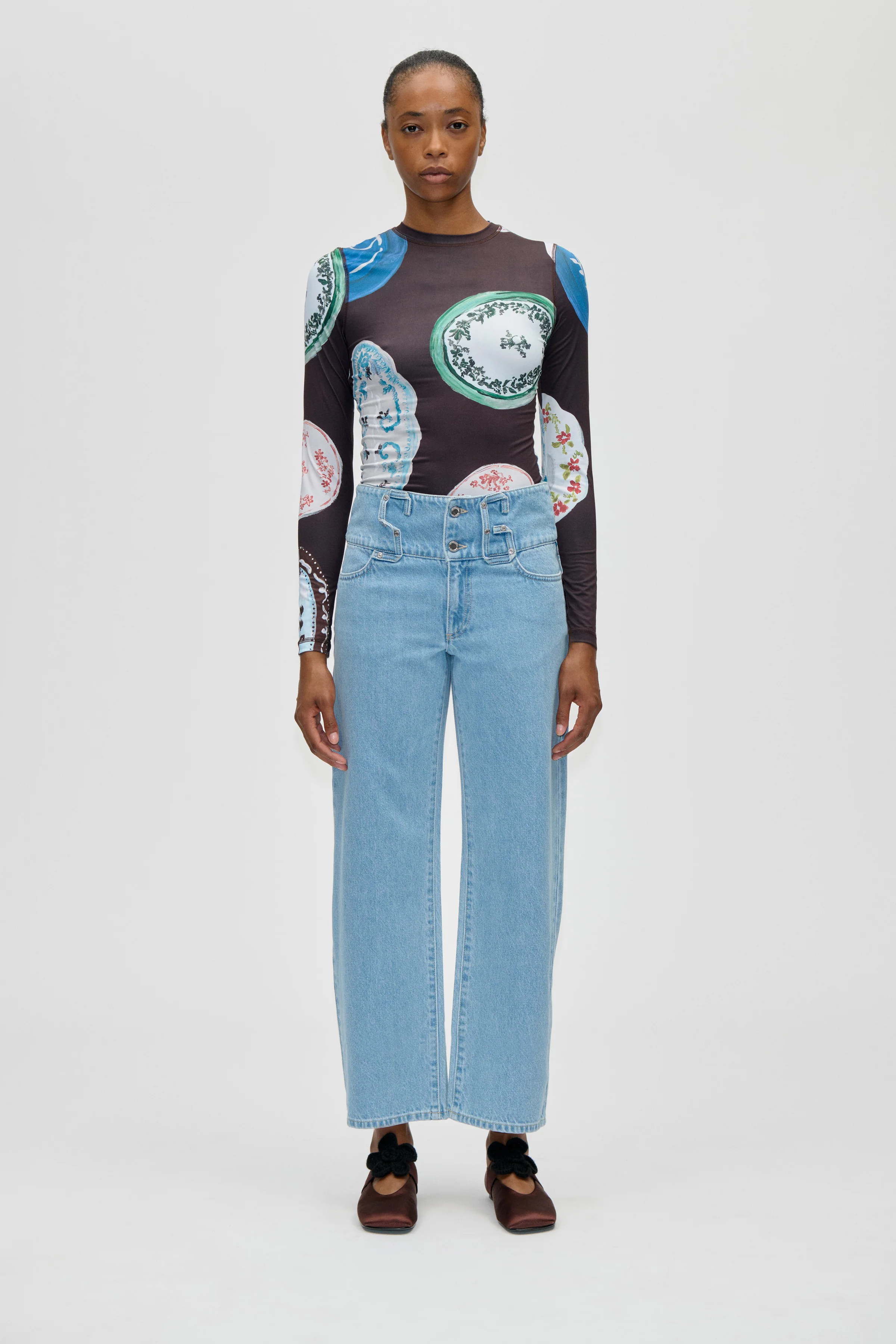 SG Belt Loop Ankle Pants - Denim Blue