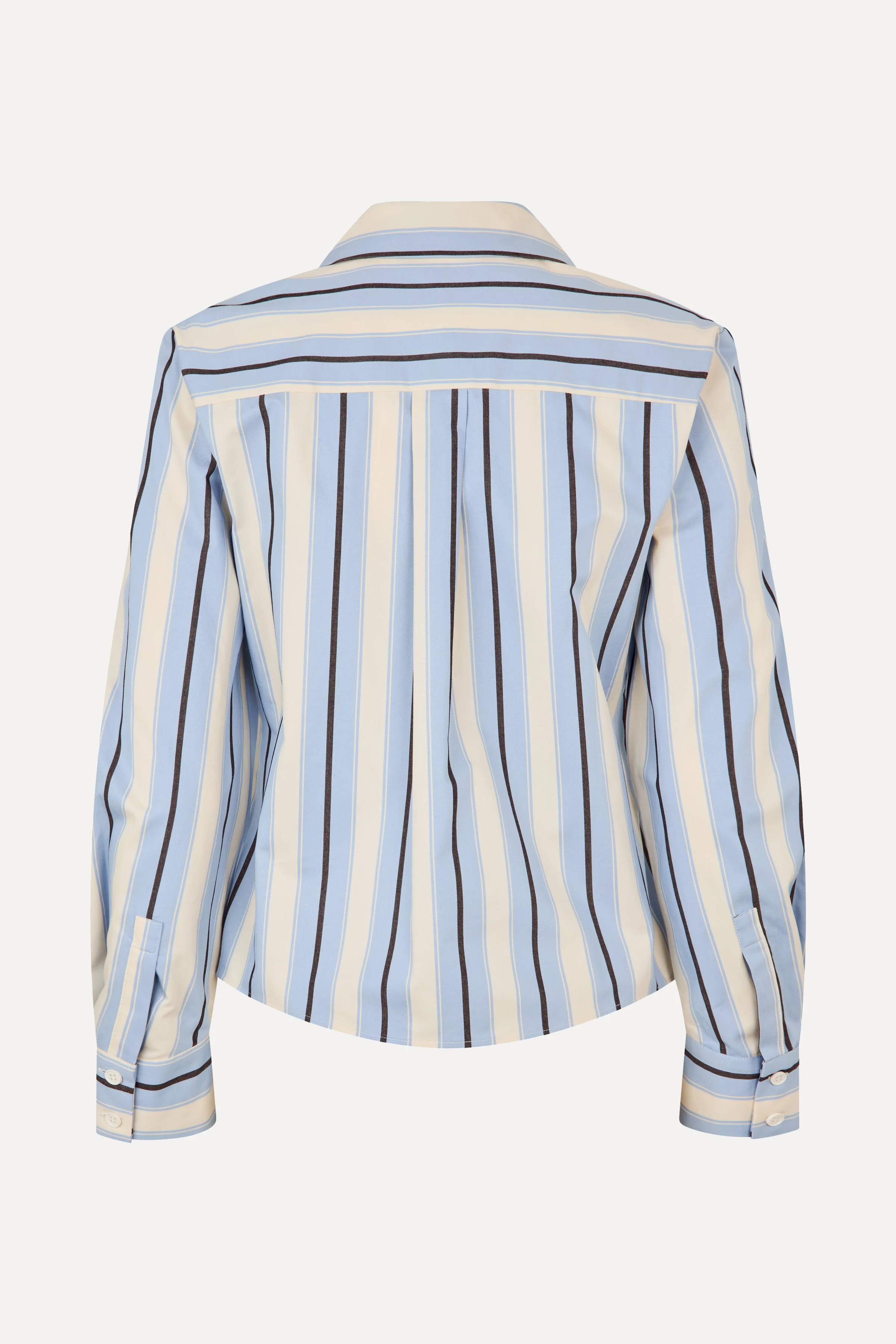 Sharp Hem Boxy Shirt - Lightwave Stripes - Image 4