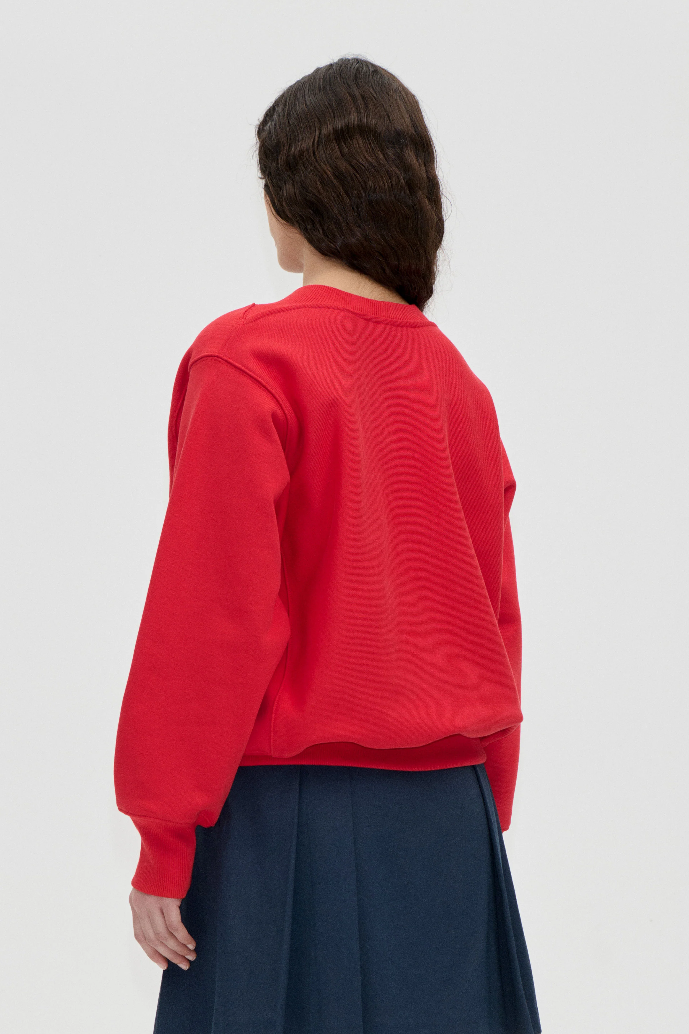 Side Panel Sweatshirt - Fiery Red - Image 2