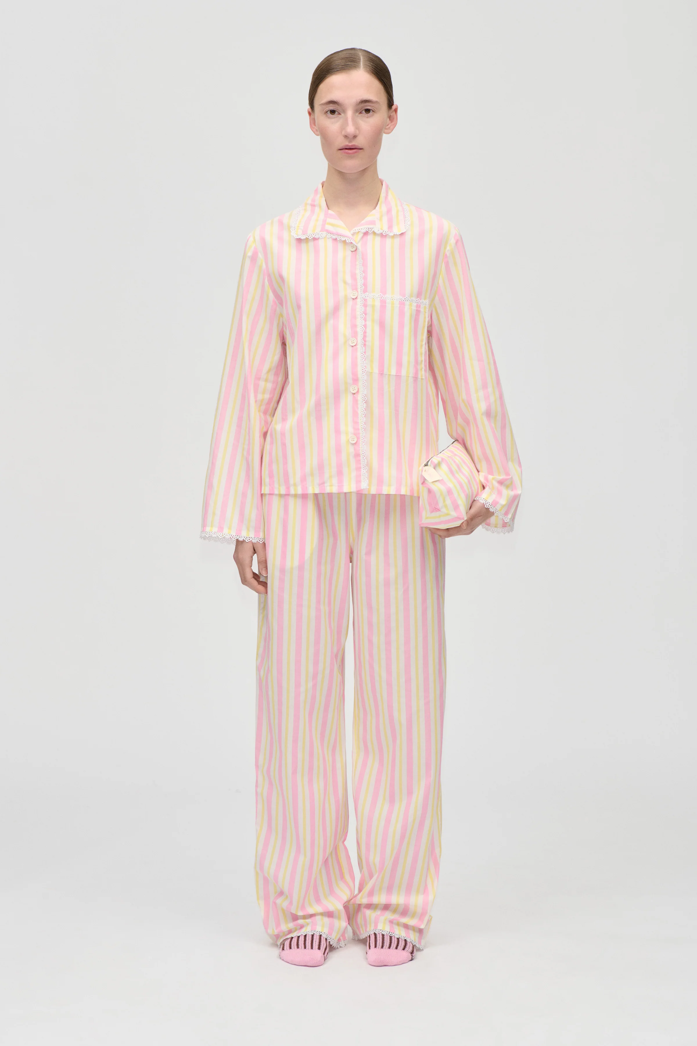 Striped Pyjamas - Lemon & Rose Stripes