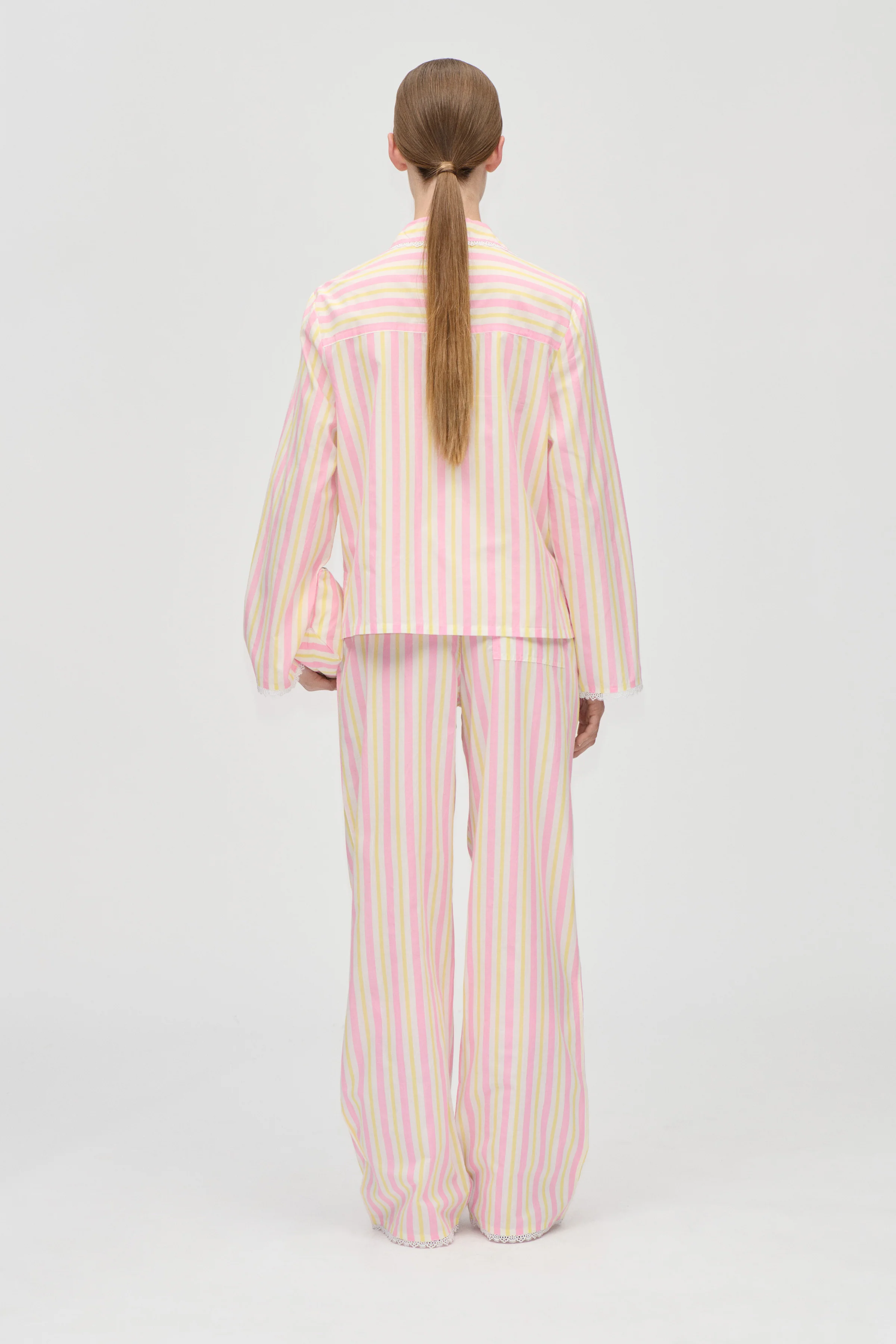 Striped Pyjamas - Lemon & Rose Stripes - Image 2