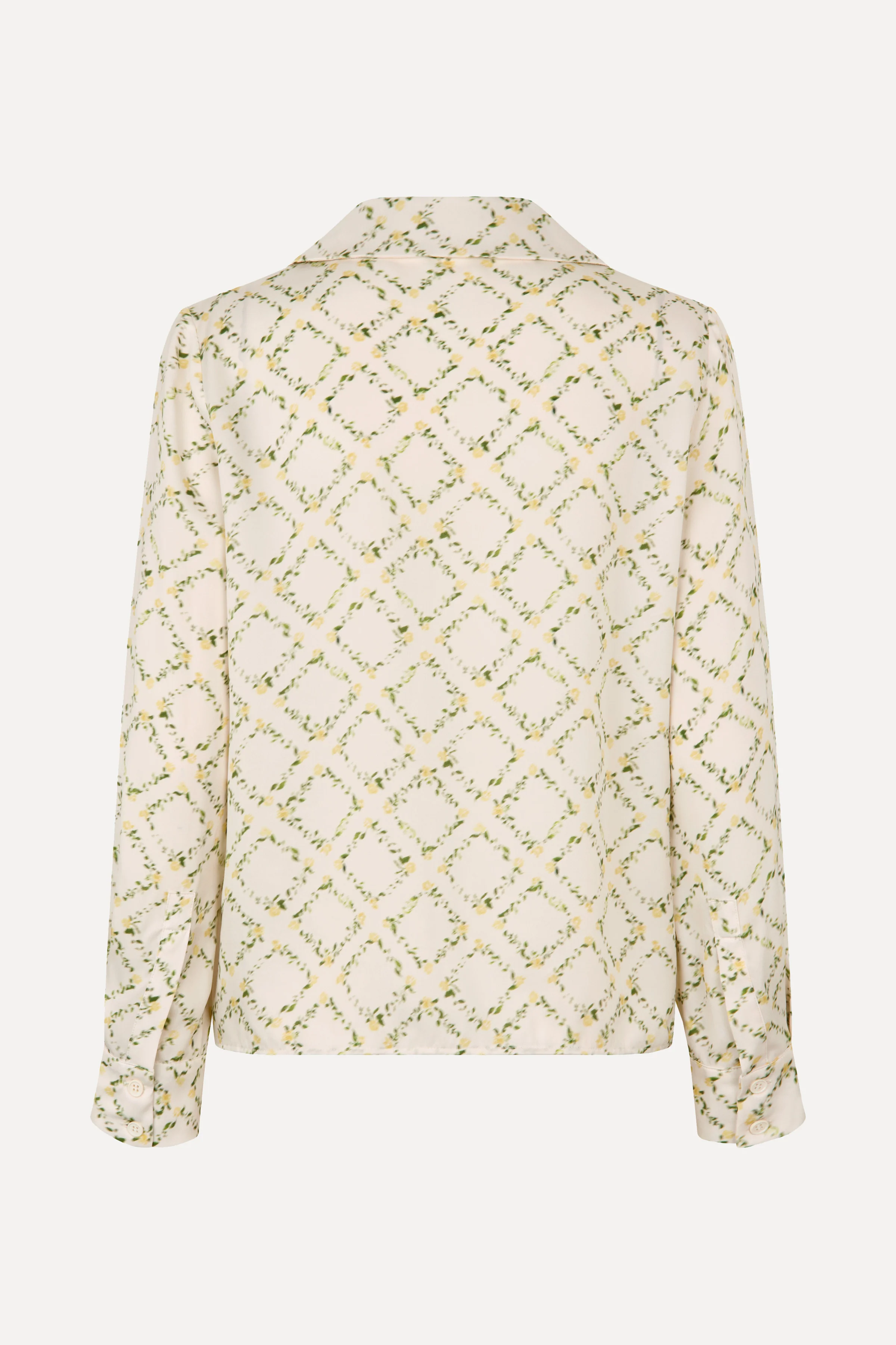 Wide Point Collar Shirt - Sakura Check Yellow - Image 4
