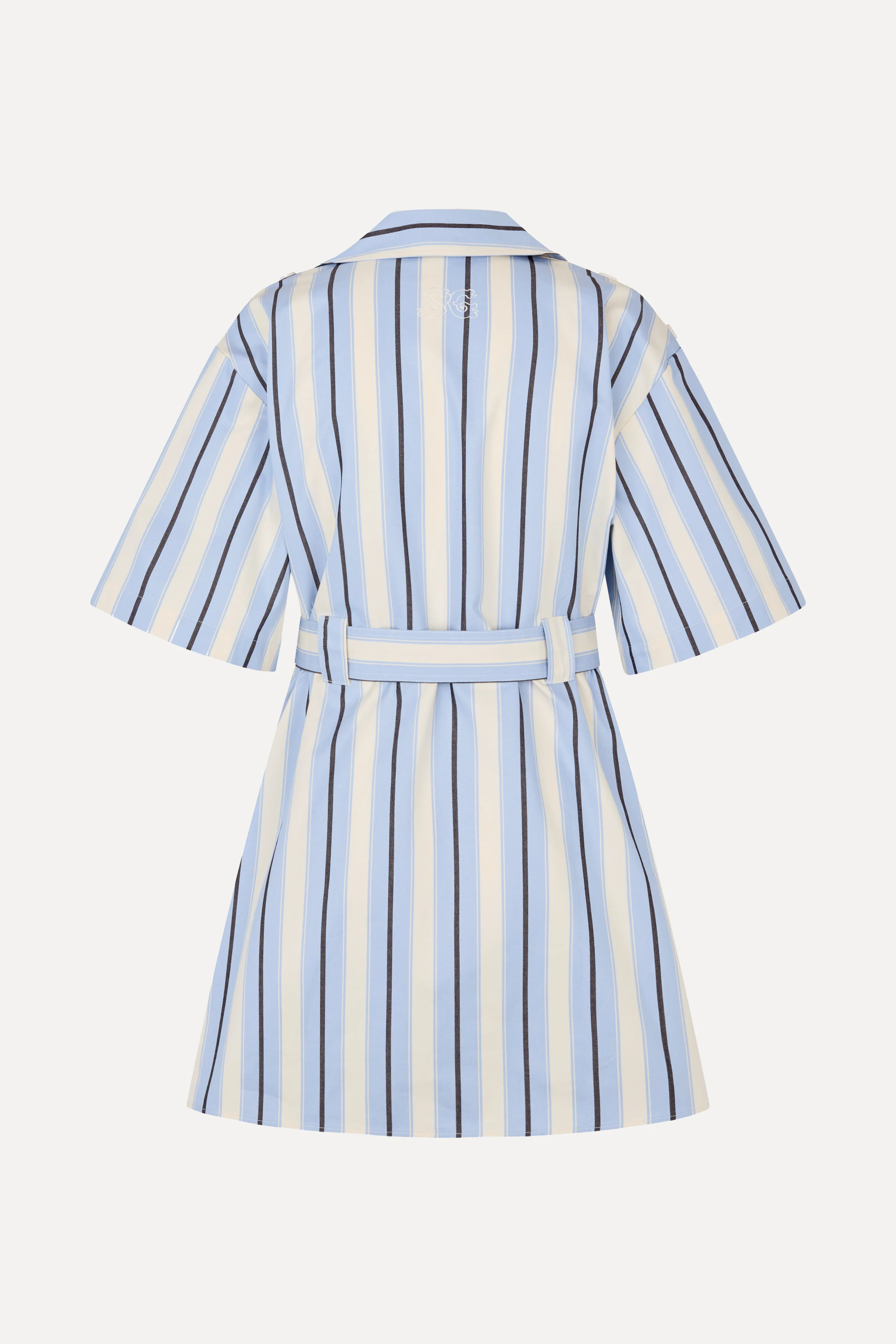 Workwear Short Dress - Lightwave Stripes - Image 4